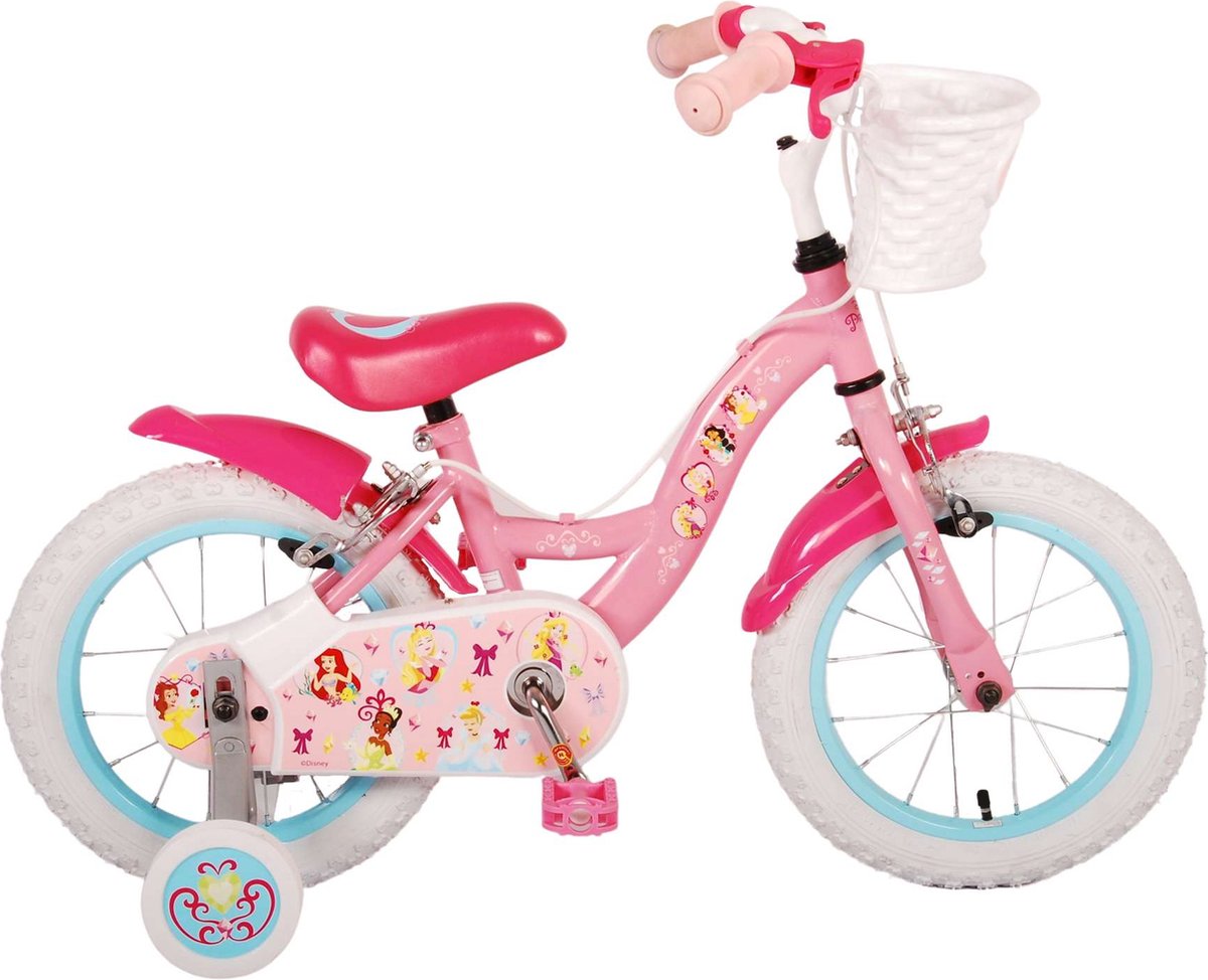 Disney Princess Kinderfiets - Meisjes - 14 inch - Roze - Twee handremmen
