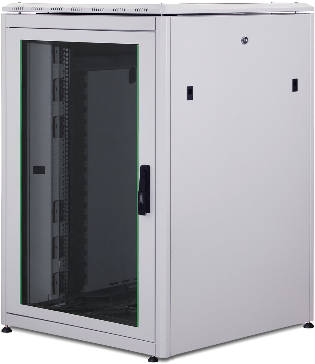 Digitus DN-22U 19-8/8-1 19inch-patchkast (b x h x d) 800 x 1164 x 800 mm 22 HE Grijs-wit (RAL 7035)