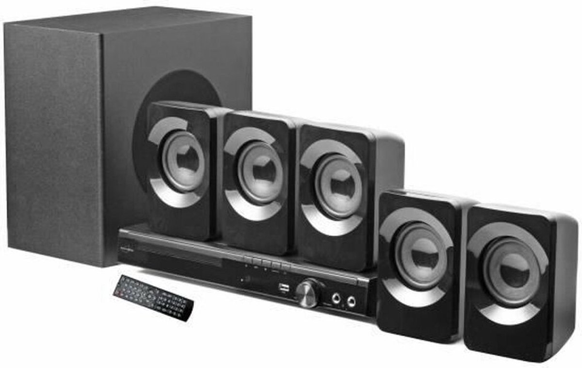 Home Cinema 5.1 met Basse Base - Inovalley - Bluetooth - DVD -spelerfunctie