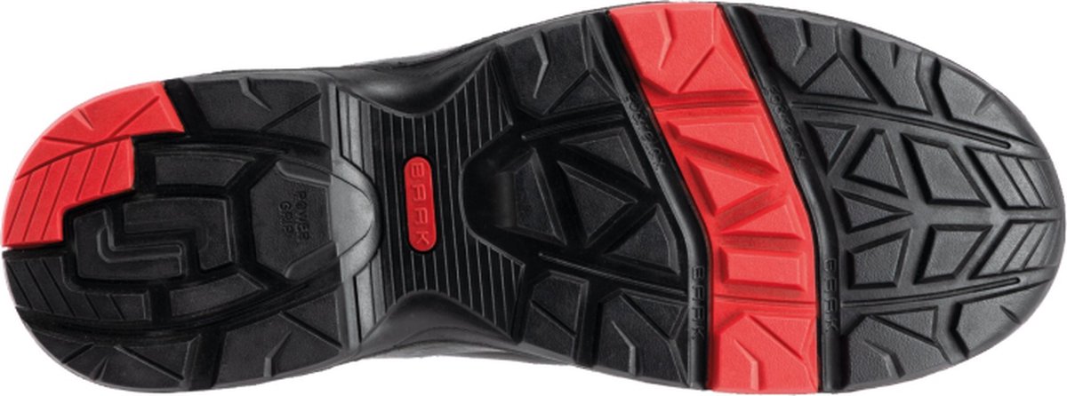 Baak Big Bruno 6646 S3 | Zwart/Rood | Maat 46 - 4031783002949