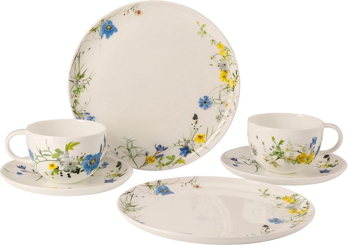 ROSENTHAL - Brillance Fleurs des Alpes - Serviesset 6-delig