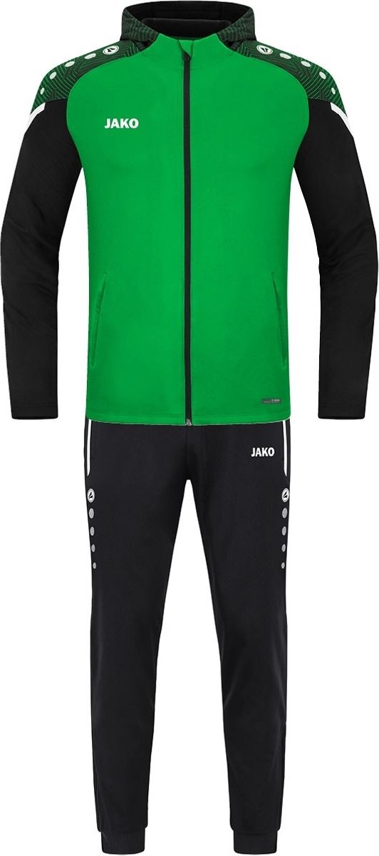 JAKO M9422K Polyesterpak Met Kap Performance Kids - Zachtgroen/Zwart - 164