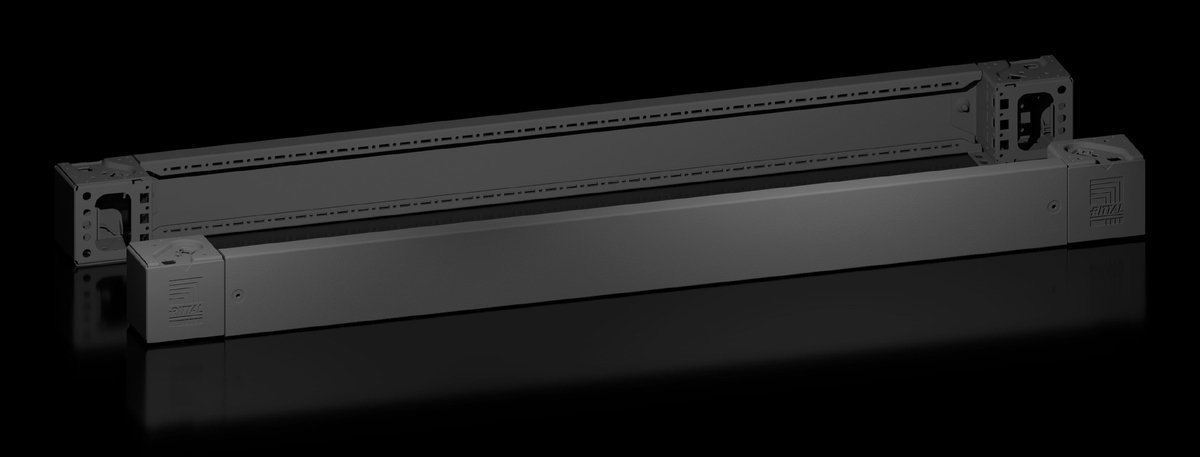 Rittal 8660007 VX-hoekstuk met sokkel-afdekking, voor en achter, H: 100 mm, voor B: 1200 mm, staalplaat 1 set(s)