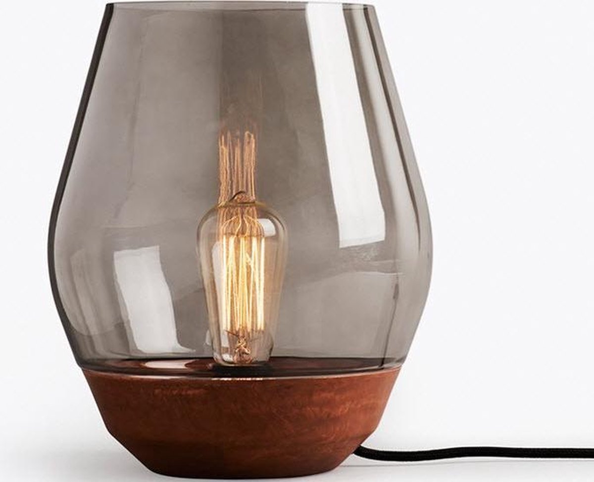 New Works - Bowl Tafellamp Raw Koper