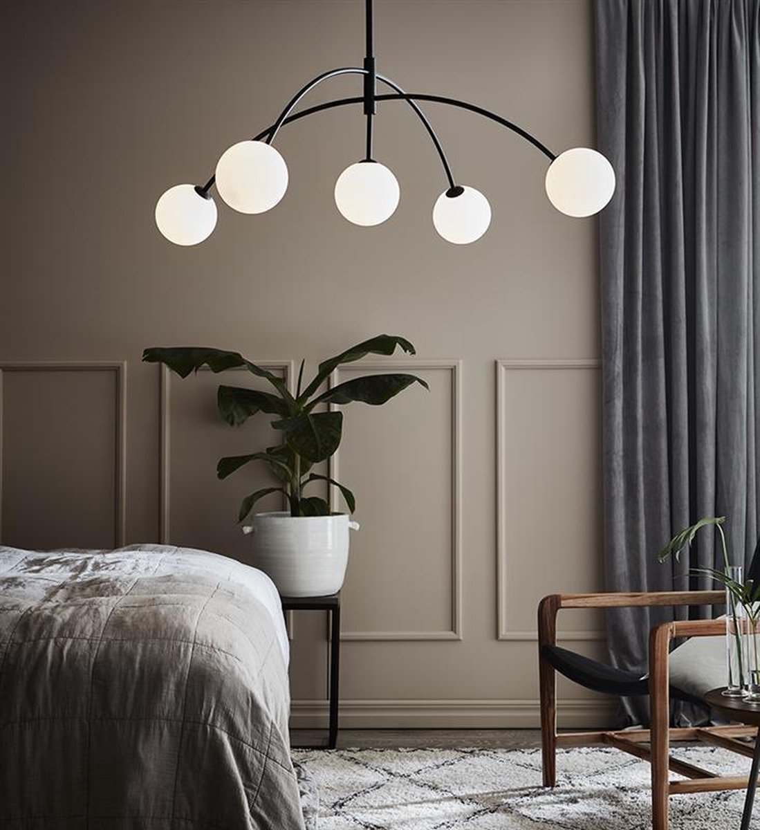 Markslöjd - Heaven 5 Hanglamp Zwart/Opaal