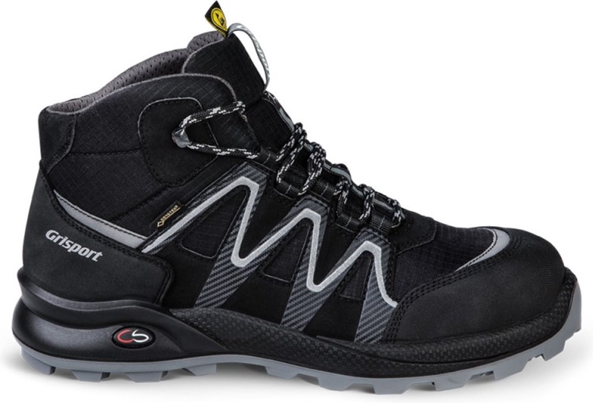 Grisport Safety Cross GTX Line / 33663 Hoog S3 ESD | Zwart/Zilver | Maat 41 - 00.049.014.41