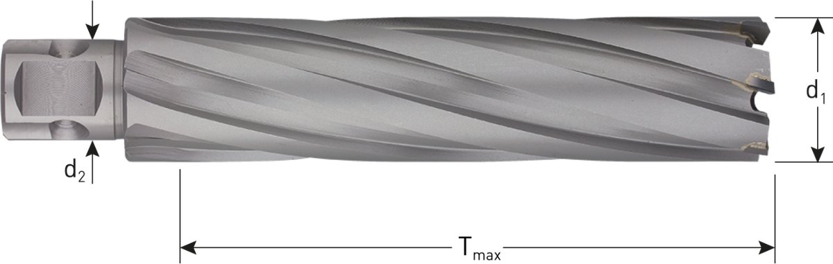 Rotec HM Kernboor HARD-LINE, universeel 19, ø27x110 - 5460273