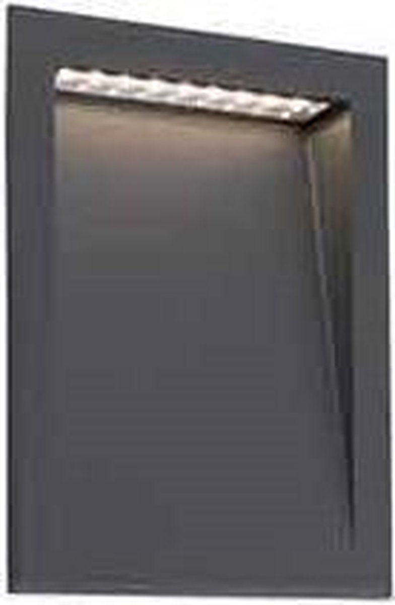 Faro Soun - Inbouw Wandverlichting - 19,3 X 7,3 X 23,8 Cm - 8W LED Incl. - IP65 - Donkergrijs