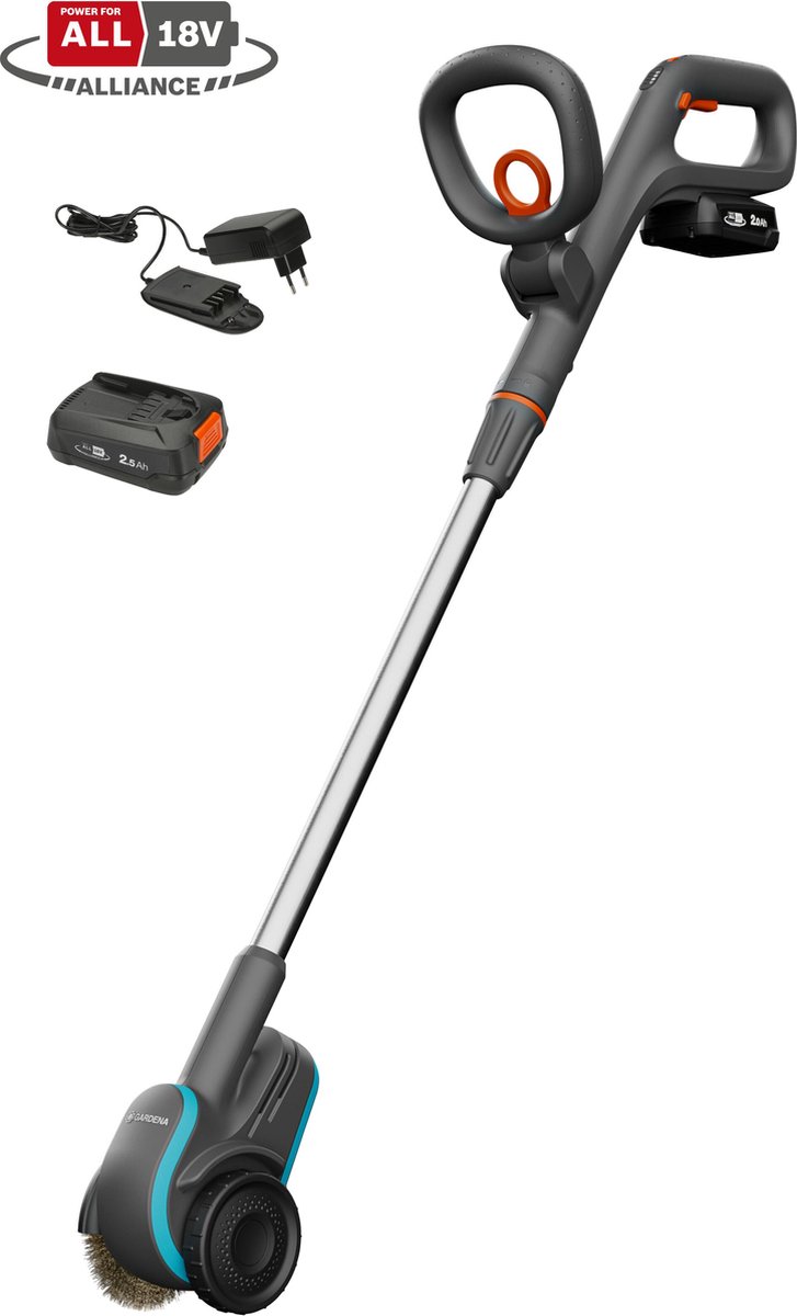 GARDENA EasyWeed accu-onkruidborstel 1800/18V P4A - Gebruiksklare set