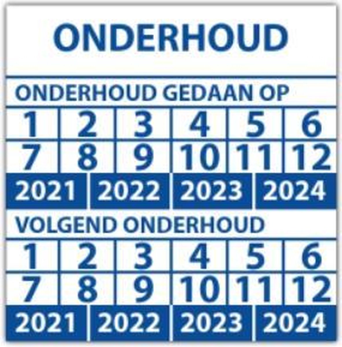 Keuringssticker gekeurd volgens VCA rechthoek 50 x 25 mm - 500 stuks (op rol)