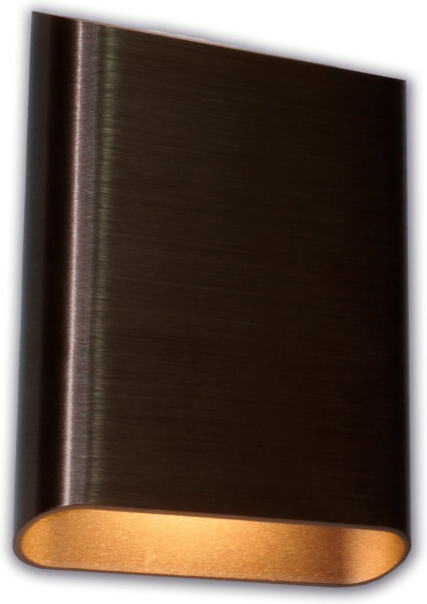 Artdelight Diaz Large - Wandverlichting - 4 X 14,5 X 20 Cm - 2 X 6W LED Incl. - IP65 - Geborsteld Brons