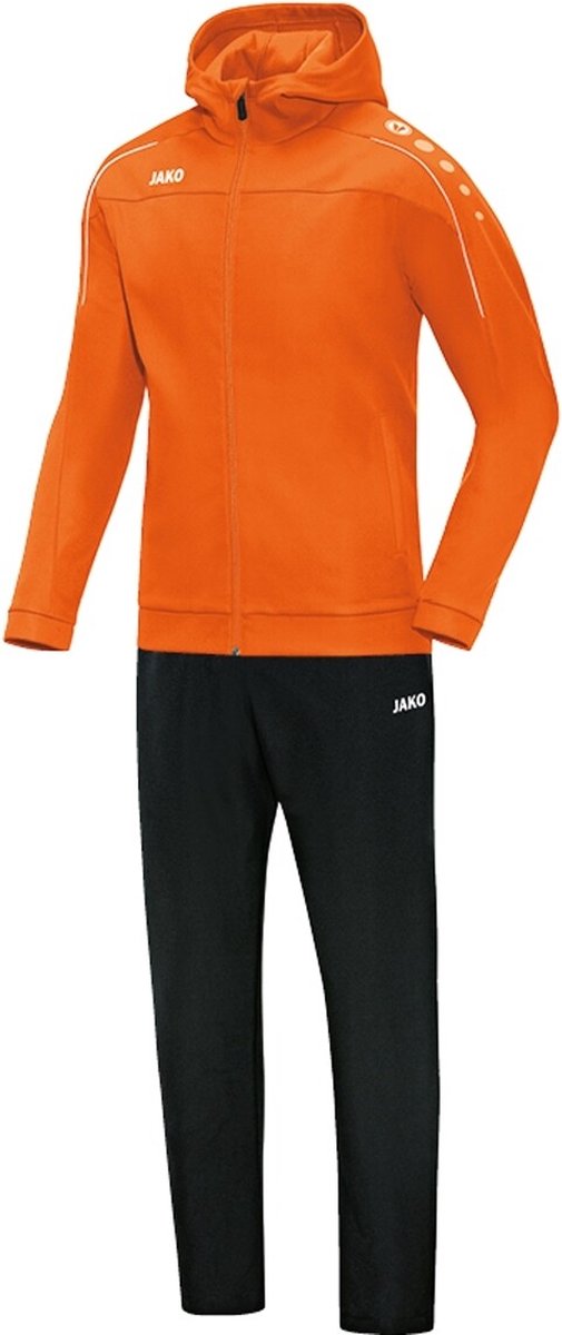JAKO M9650 Vrijetijdspak Met Kap Classico - Fluo Oranje - 4XL