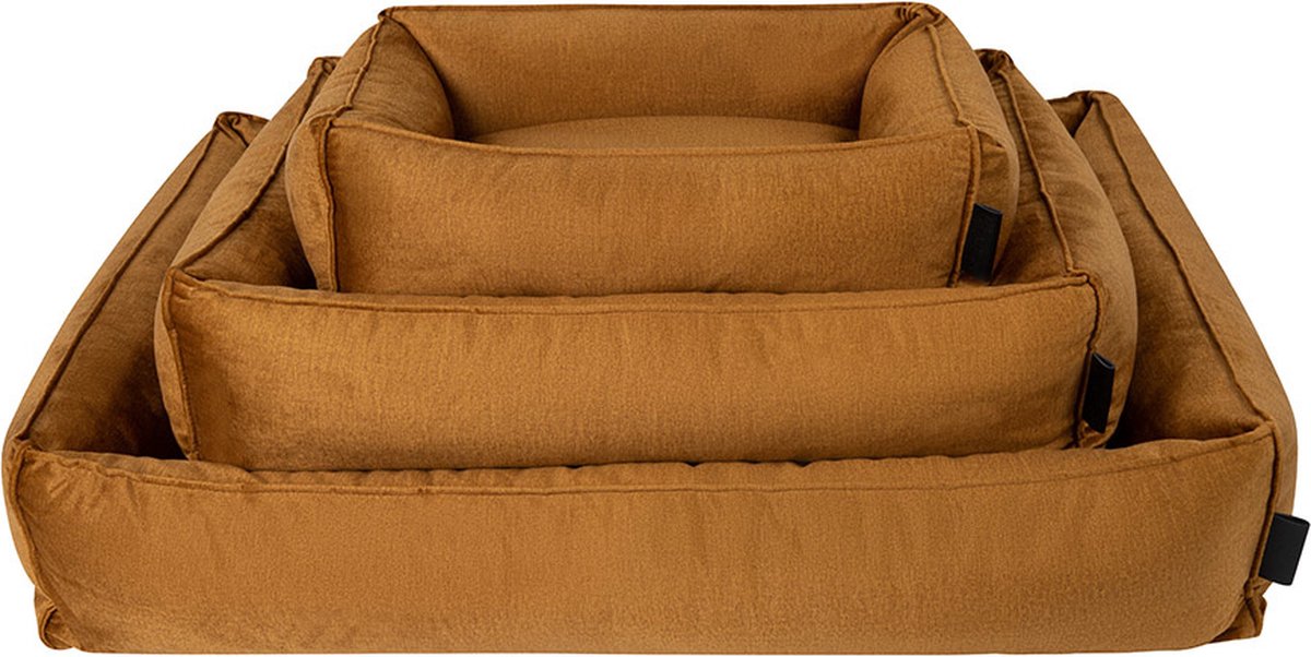 District 70 Hondenbed Shimmer, oker, Maat: M