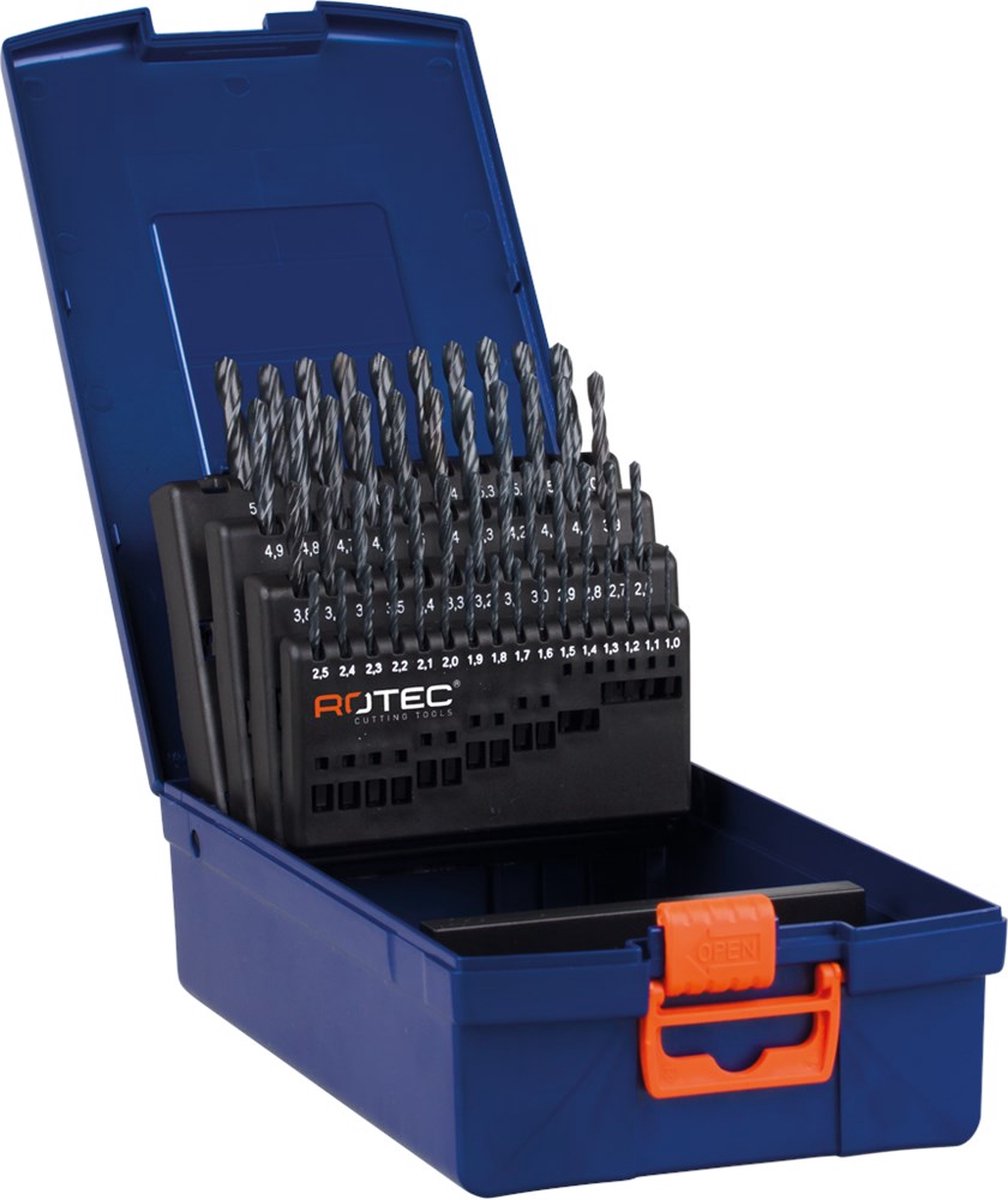 Rotec 41 dlg. Cassette Spiraalboren Gewalst 6,0-10,0x0,1 mm - 9000040