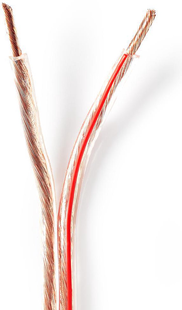 Nedis Speaker-Kabel | 2x 4 mm² | 100 m | Transparant | 1 stuks - CABR4000TR1000 CABR4000TR1000