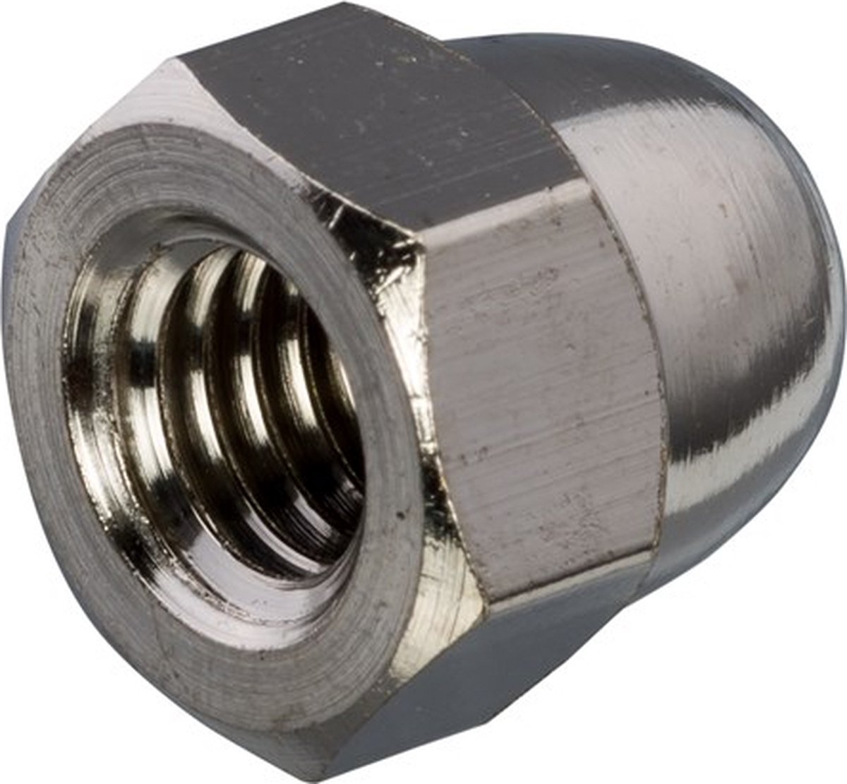 Hoenderdaal Dopmoer Messing Vernikkeld Sw-24 Din1587 M16 | 50 stuks - 3541.24.01601