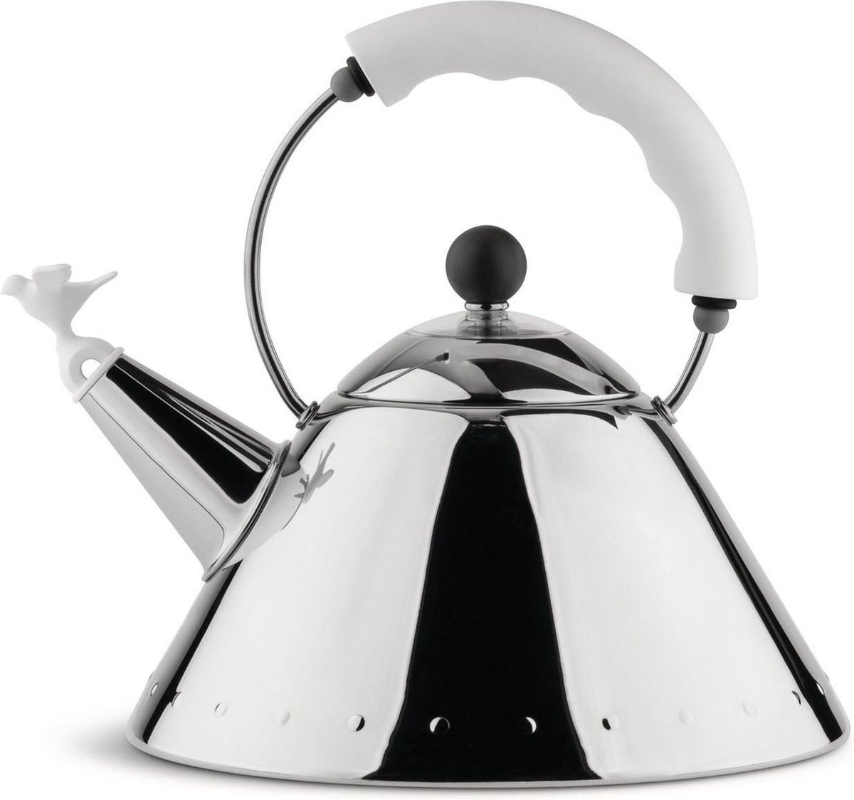 Alessi Fluitketel - 9093 W - Wit - 2 liter - door Micheal Graves