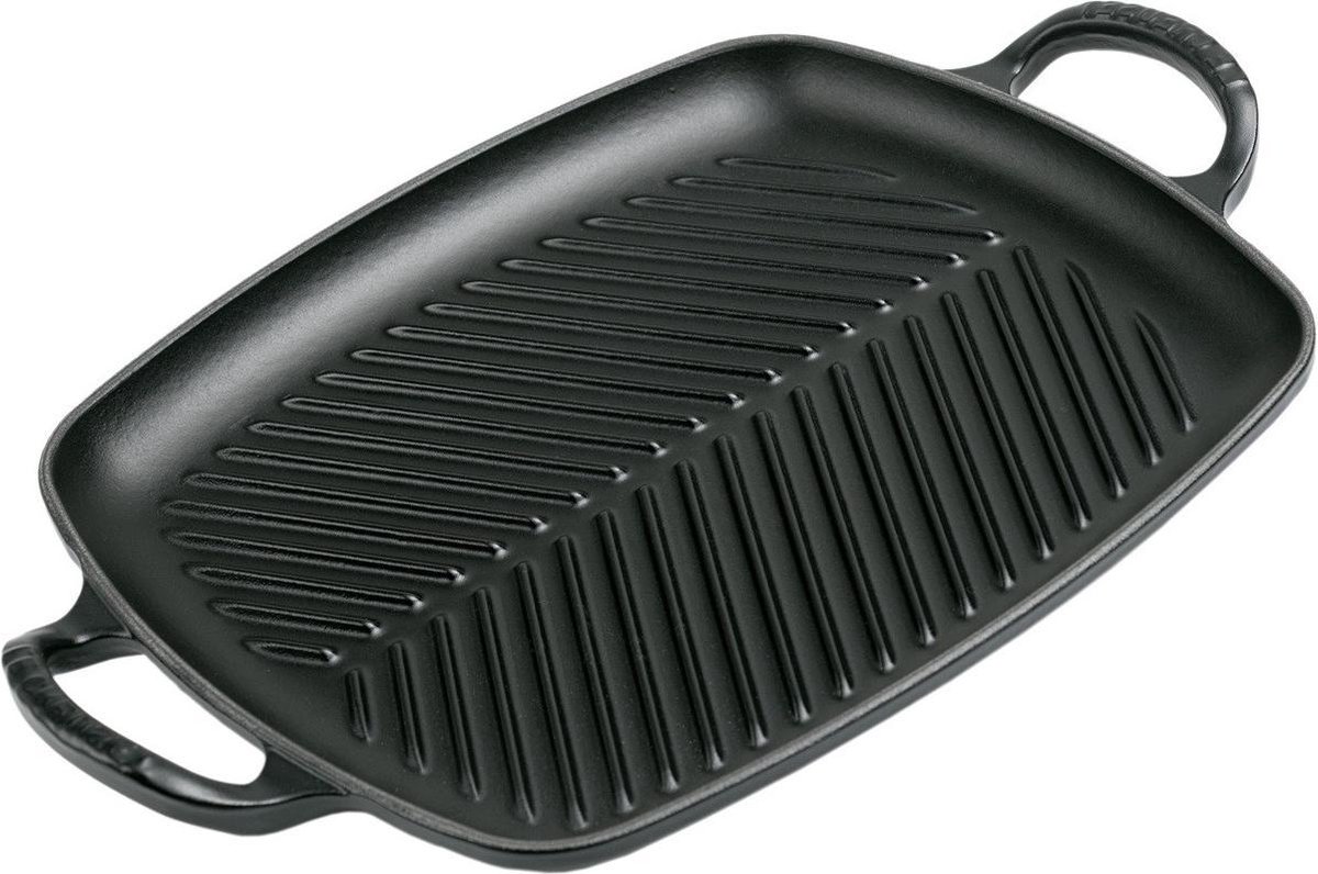 Le Creuset Grillplaat Signature - Mat Zwart - 30 x 27 cm