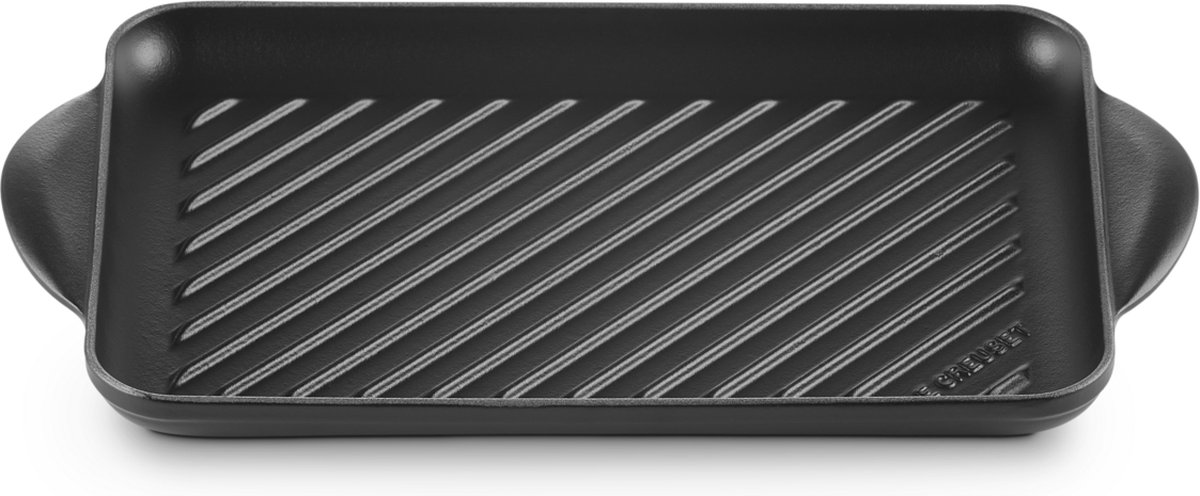 Le Creuset Grillplaat Tradition - Mat Zwart - 38.5 x 22 cm
