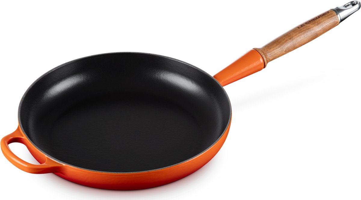 Le Creuset Koekenpan Signature - Oranjerood - ø 24 cm / 1.6 liter - geëmailleerde anti-aanbaklaag
