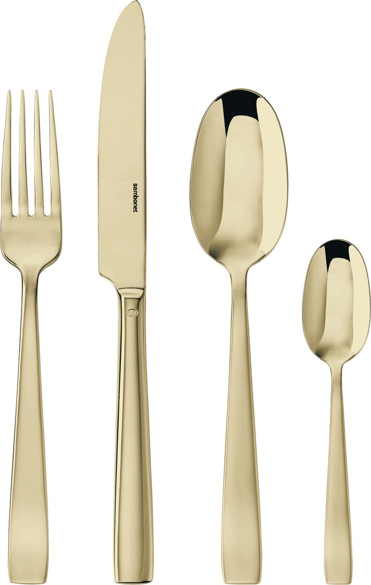 Sambonet Bestekset Flat - Champagne - 24 delig / 6 personen