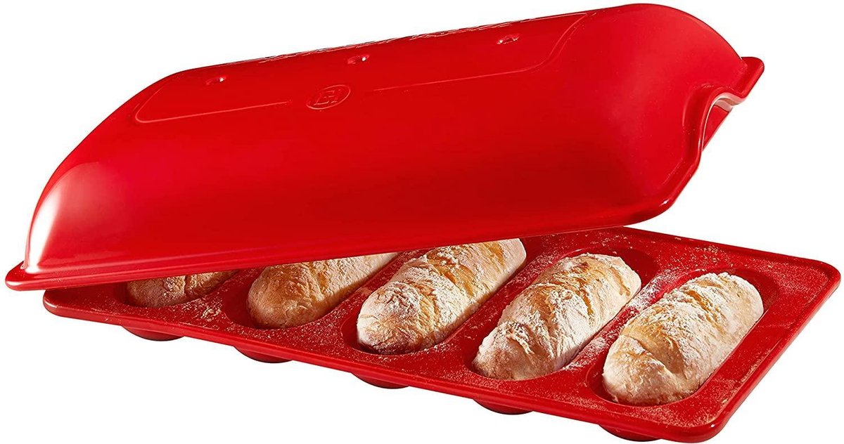 Emile Henry Broodbakvorm voor 5 mini baguettes - Grand Cru