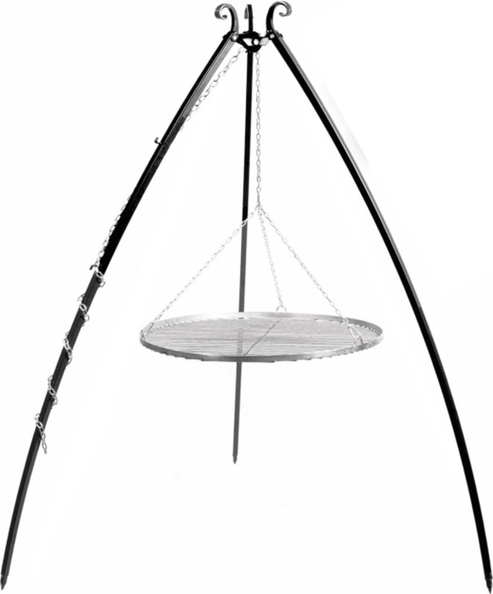 CookKing Driepoot 200 cm met RVS Grillrooster-60 cm