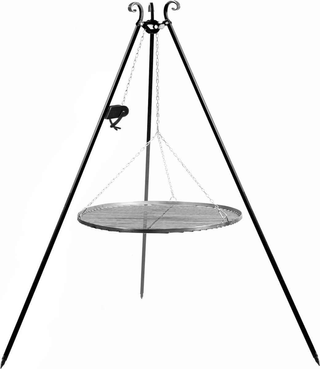 CookKing Driepoot 180 cm met Grillrooster + Katrol-50