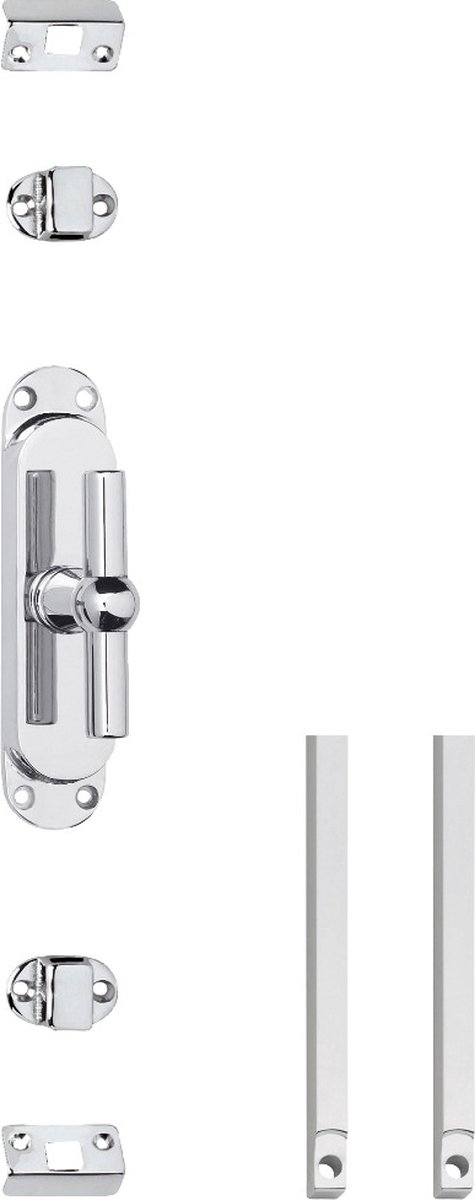 Intersteel | Kruk-espagnolet | T-kruk met stangenset 2x1250mm | Verchroomd