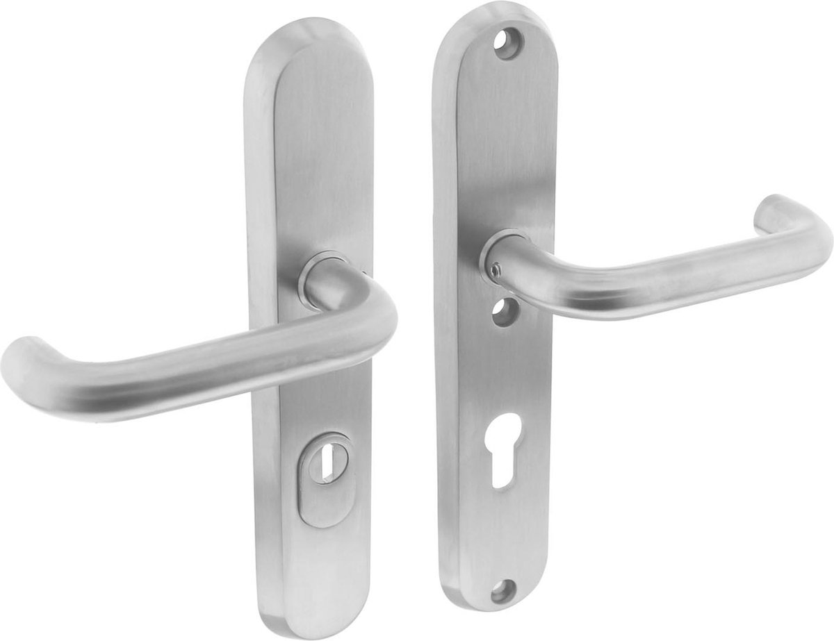 Intersteel | Veiligheidsbeslag SKG3 met kerntrekbeveiliging | PC72mm | Achterdeurbeslag | RVS Geborsteld