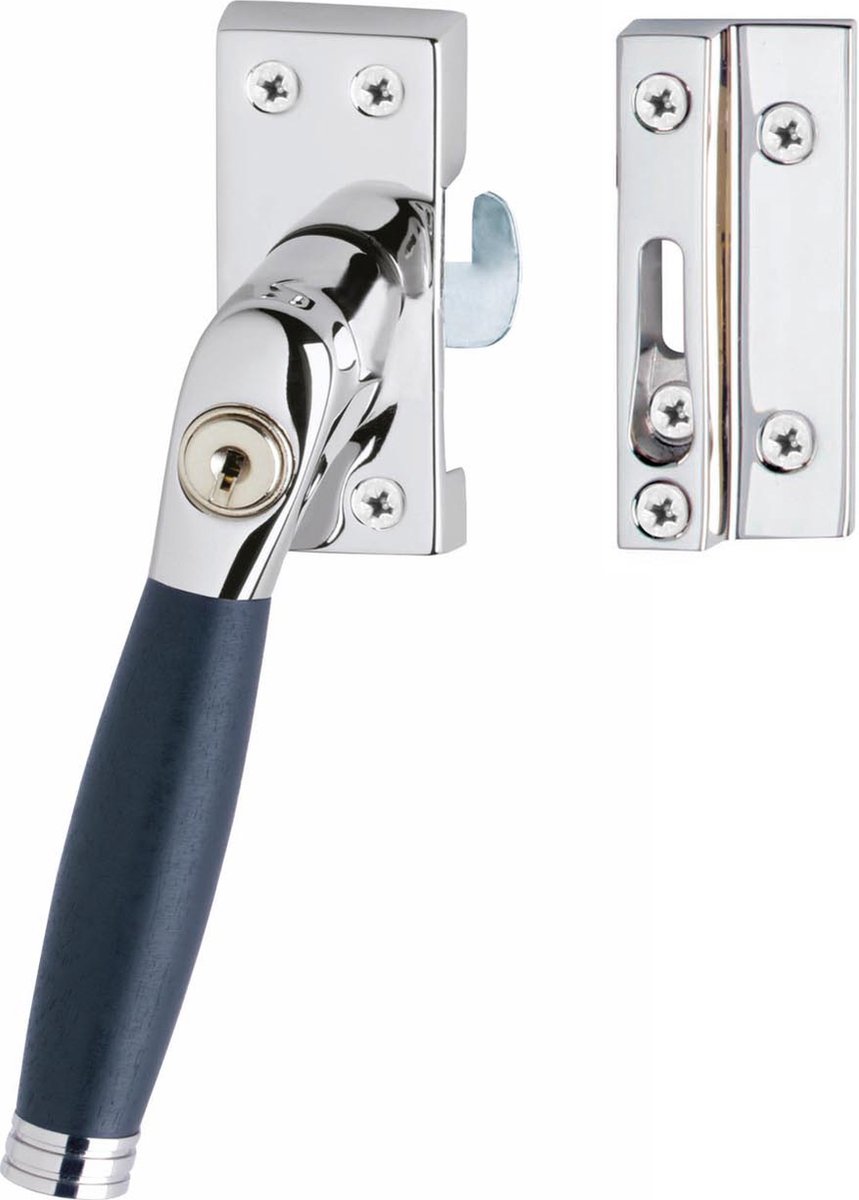 Intersteel | Raamsluiting Ton 222 | SKG* | Afsluitbaar | Links | Chroom/Ebbenhout