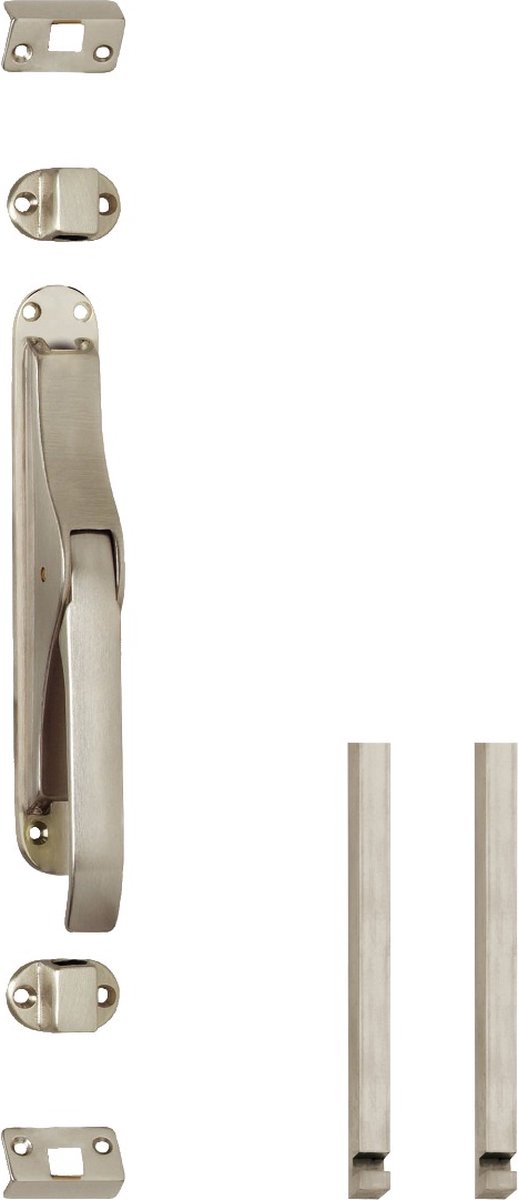 Intersteel | Pomp-espagnolet met stangenset 2x1250mm | Nikkel Mat