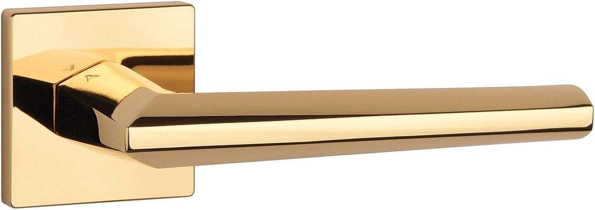 Aprile Massieve Deurkruk Jasmina Gepolijst Goud Op Vierkant Rozet