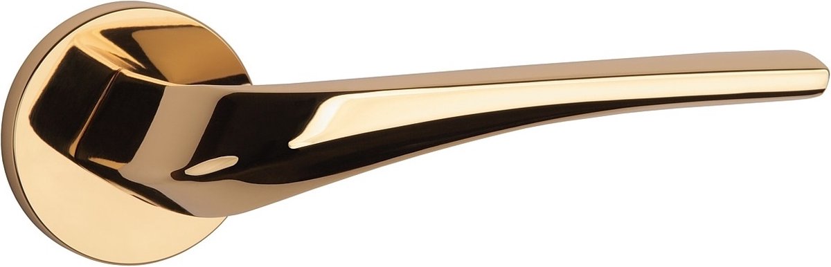 Aprile Massieve Deurkruk Dalia Gepolijst Goud Op Rond Rozet