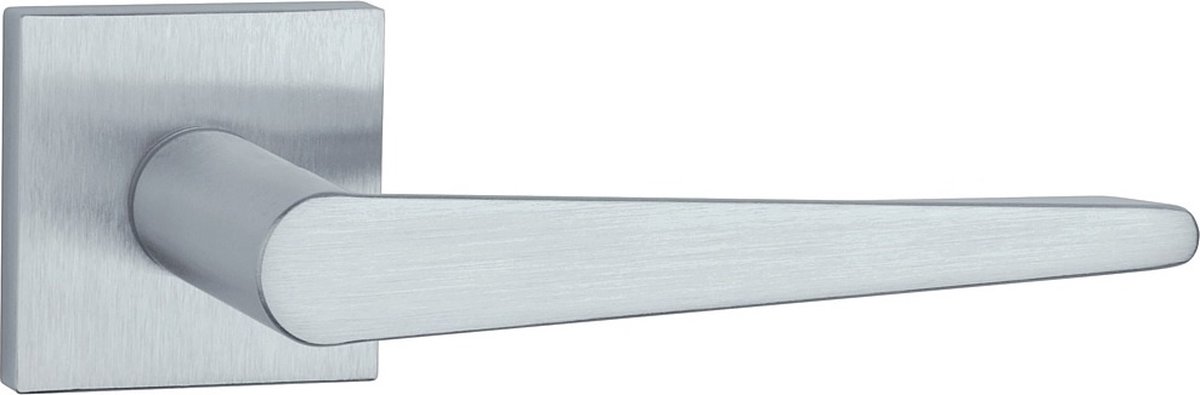 Aprile Massieve Deurkruk Arnica Mat Chroom Op Vierkant Rozet