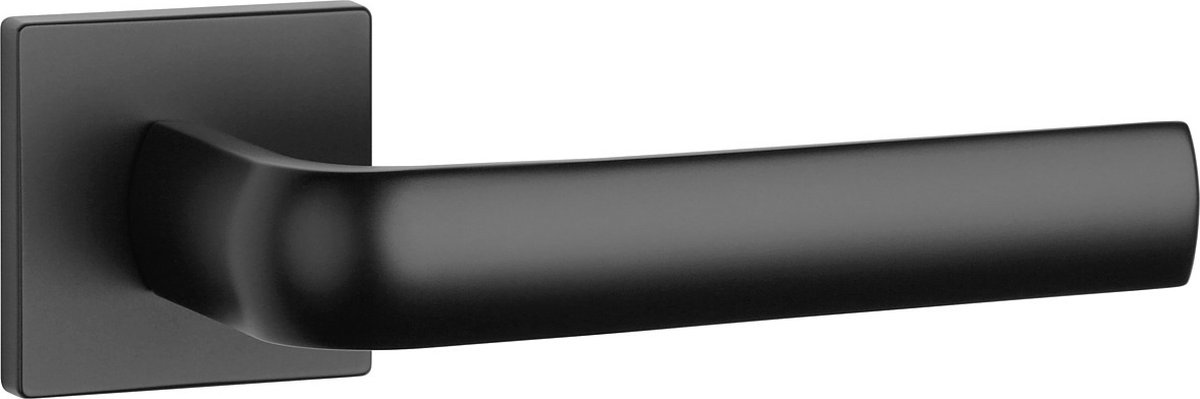 Aprile Massieve Deurkruk Mela Zwart Op Vierkant Rozet