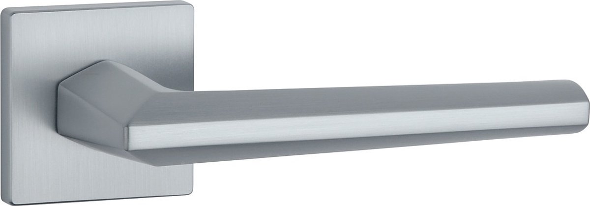 Aprile Massieve Deurkruk Jasmina Mat Chroom Op Vierkant Rozet