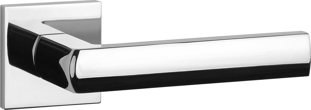 Aprile Massieve Deurkruk Hosta Chroom Gepolijst Op Vierkant Rozet