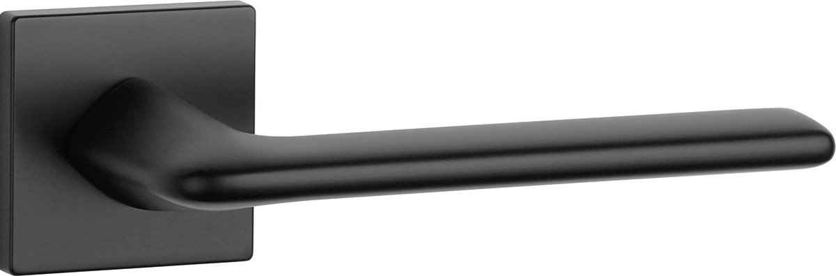 Aprile Massieve Deurkruk Lila Zwart Op Vierkant Rozet