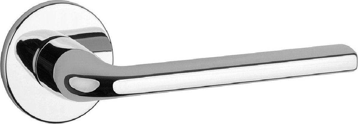 Aprile Massieve Deurkruk Oleandro Chroom Gepolijst Op Rond Rozet