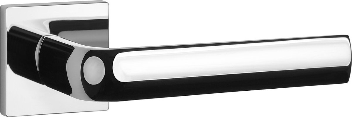 Aprile Massieve Deurkruk Mela Chroom Gepolijst Op Vierkant Rozet