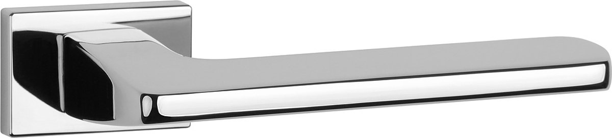 Aprile Massieve Deurkruk Yuka Chroom Gepolijst Op Rechthoekig Rozet