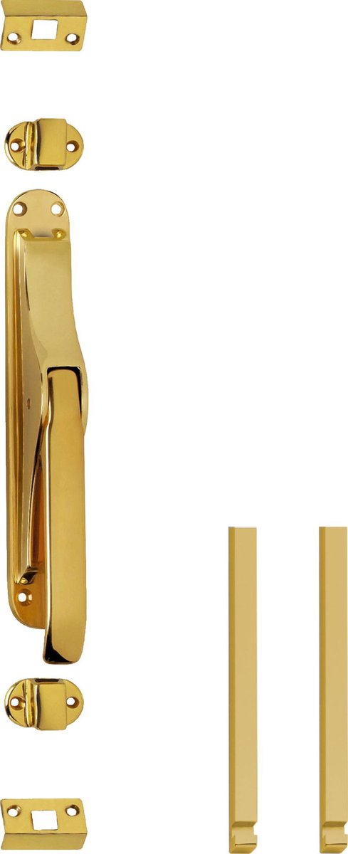 Intersteel | Pomp-espagnolet met stangenset 2x1250mm | Messing Gelakt