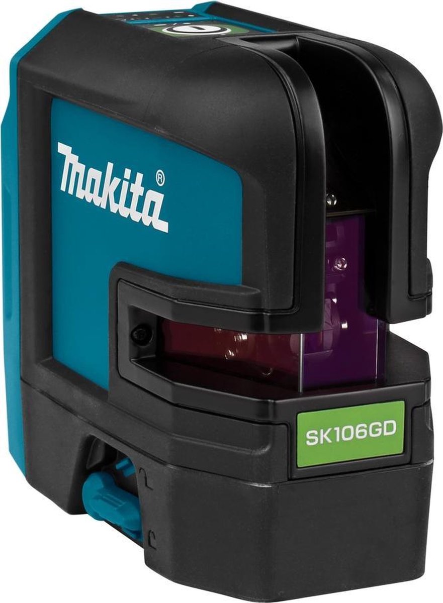 Makita SK106GDZ Kruislijn / punt laser groen 12V Max Basic Body in Tas