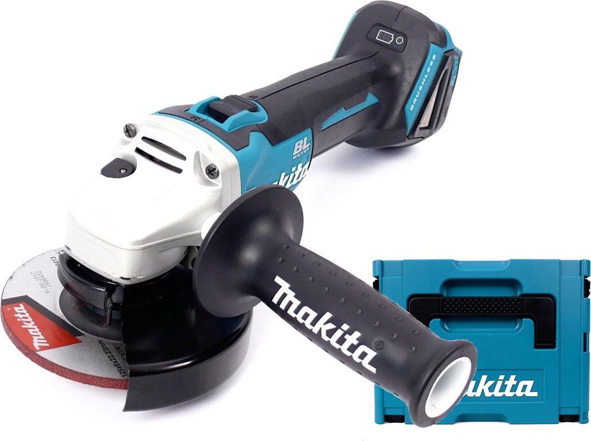 Makita DGA506ZJ Accu Haakse Slijper 125mm 18V Basic Body in Mbox