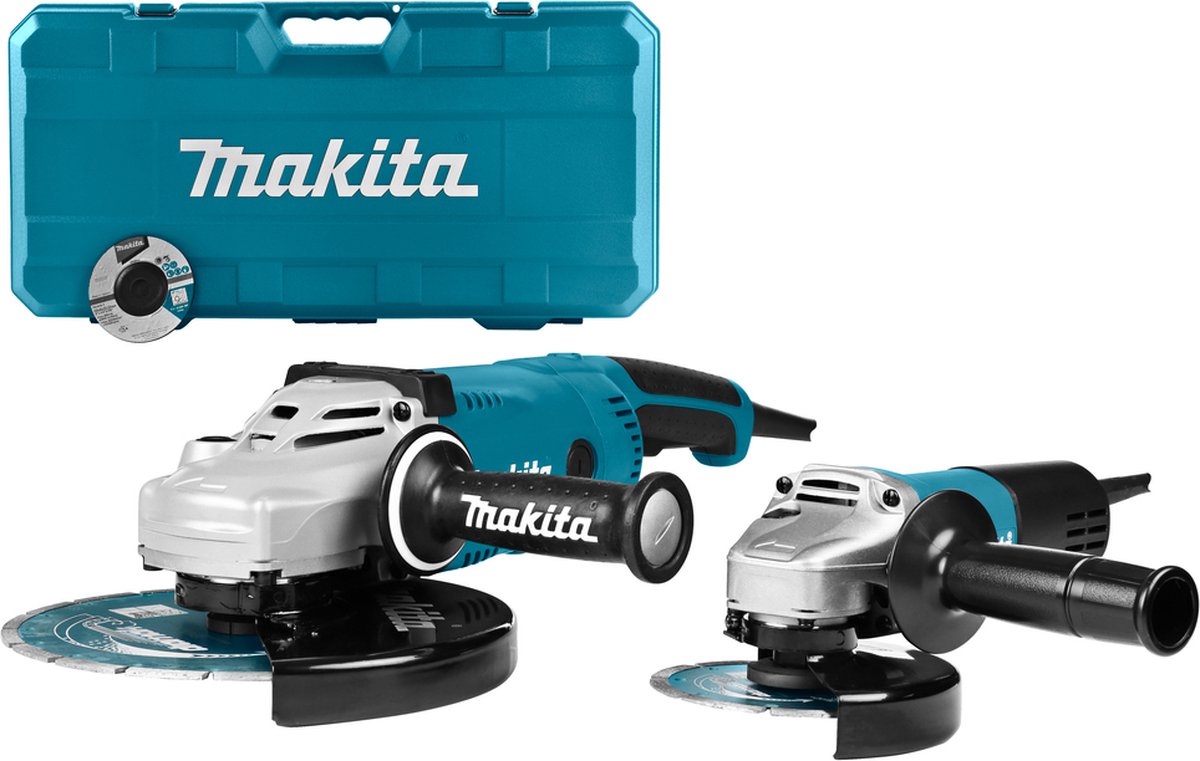Makita DK0054X1 Combiset Haakse slijpers 125/230mm 230V