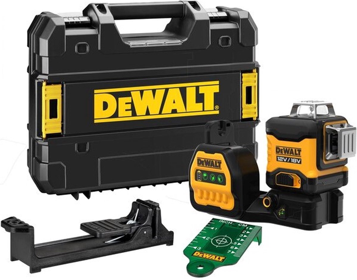 DeWALT DCE089NG18 Accu Kruislijnlaser Groen 12V/18V Basic Body in TSTAK