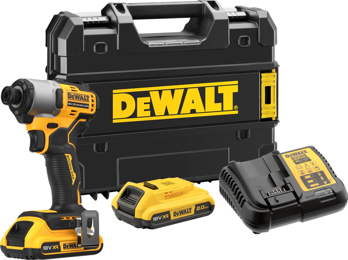 DeWALT DCF840D2T Accu slagschroevendraaier 192Nm 18V XR 2.0Ah in TSTAK