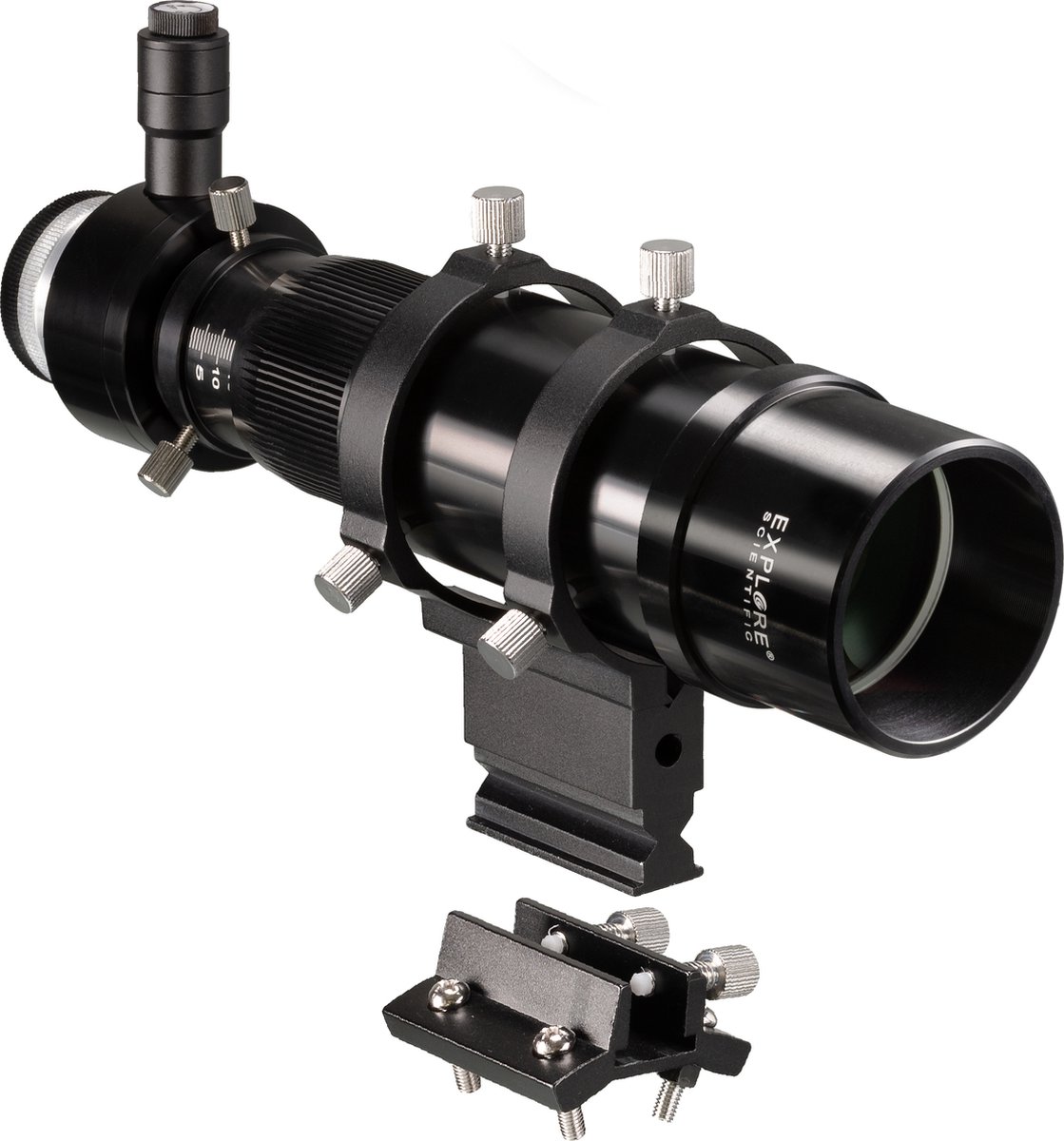 EXPLORE SCIENTIFIC 8x50 Zoeker en Guider Scope met Helical Focuser, 1.25inch en T2-aansluiting