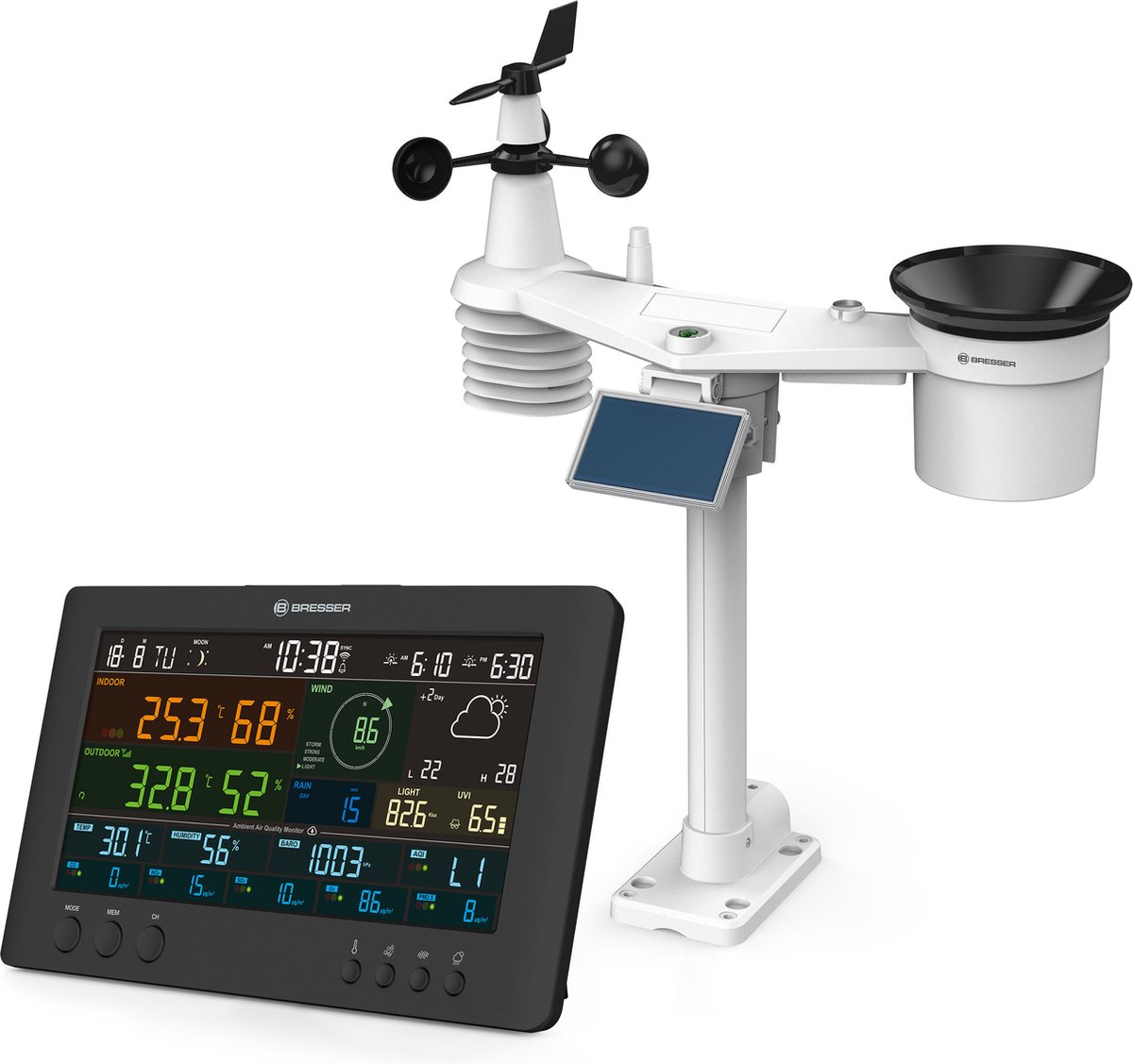 BRESSER 7-in-1 Weer Center Weerstation Air-Mon
